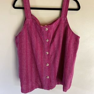 Button Up Striped Tank⚡️
